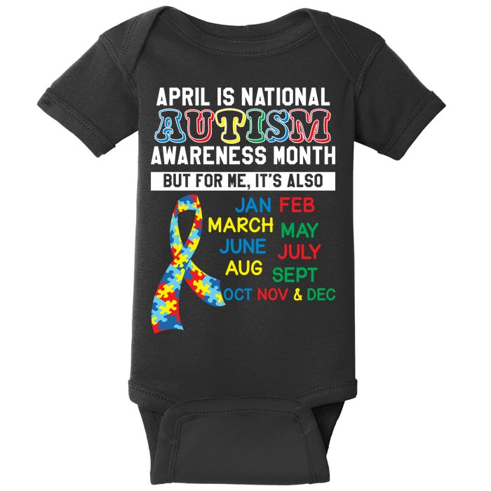 Every Month Is Autism Month Baby Bodysuit