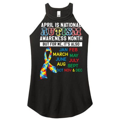 Every Month Is Autism Month Women's Perfect Tri Rocker Tank