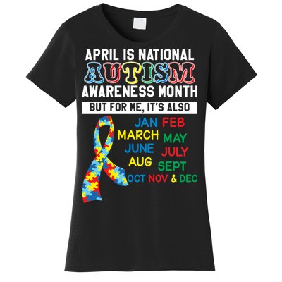 Every Month Is Autism Month Women's T-Shirt