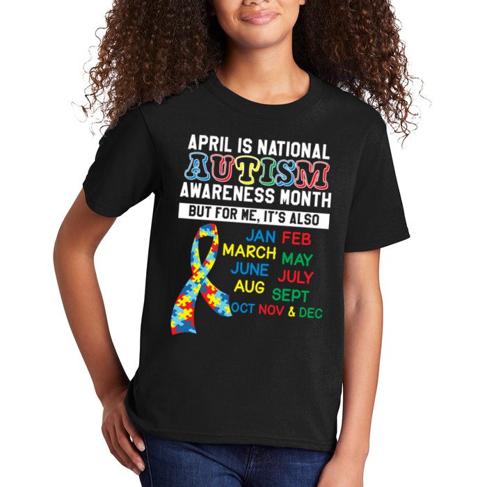 Every Month Is Autism Month Kids T-Shirt