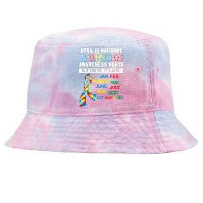 Every Month Is Autism Month Tie-Dyed Bucket Hat