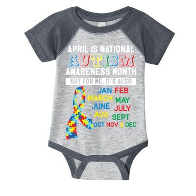 Every Month Is Autism Month Infant Baby Jersey Bodysuit