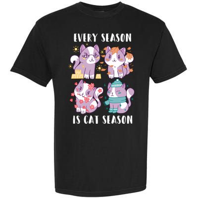 Every Season Is Cat Season Garment-Dyed Heavyweight T-Shirt