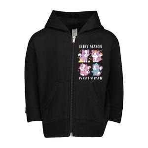 Every Season Is Cat Season Toddler Zip Fleece Hoodie