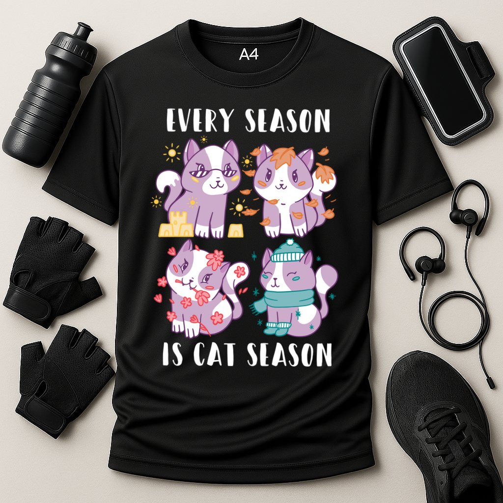Every Season Is Cat Season Cooling Performance Crew T-Shirt