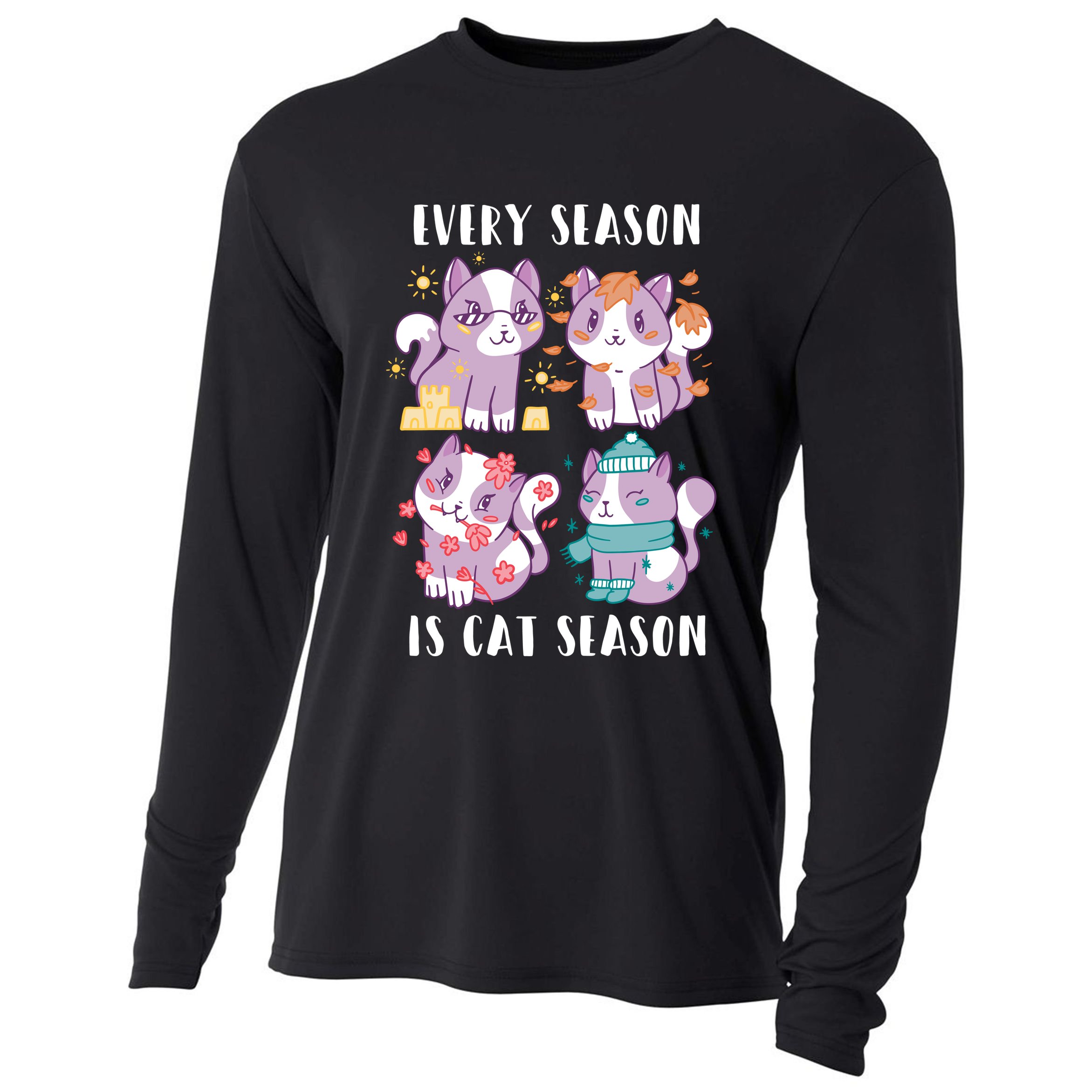 Every Season Is Cat Season Cooling Performance Long Sleeve Crew