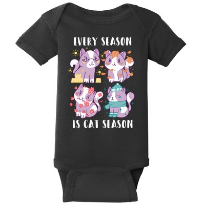 Every Season Is Cat Season Baby Bodysuit