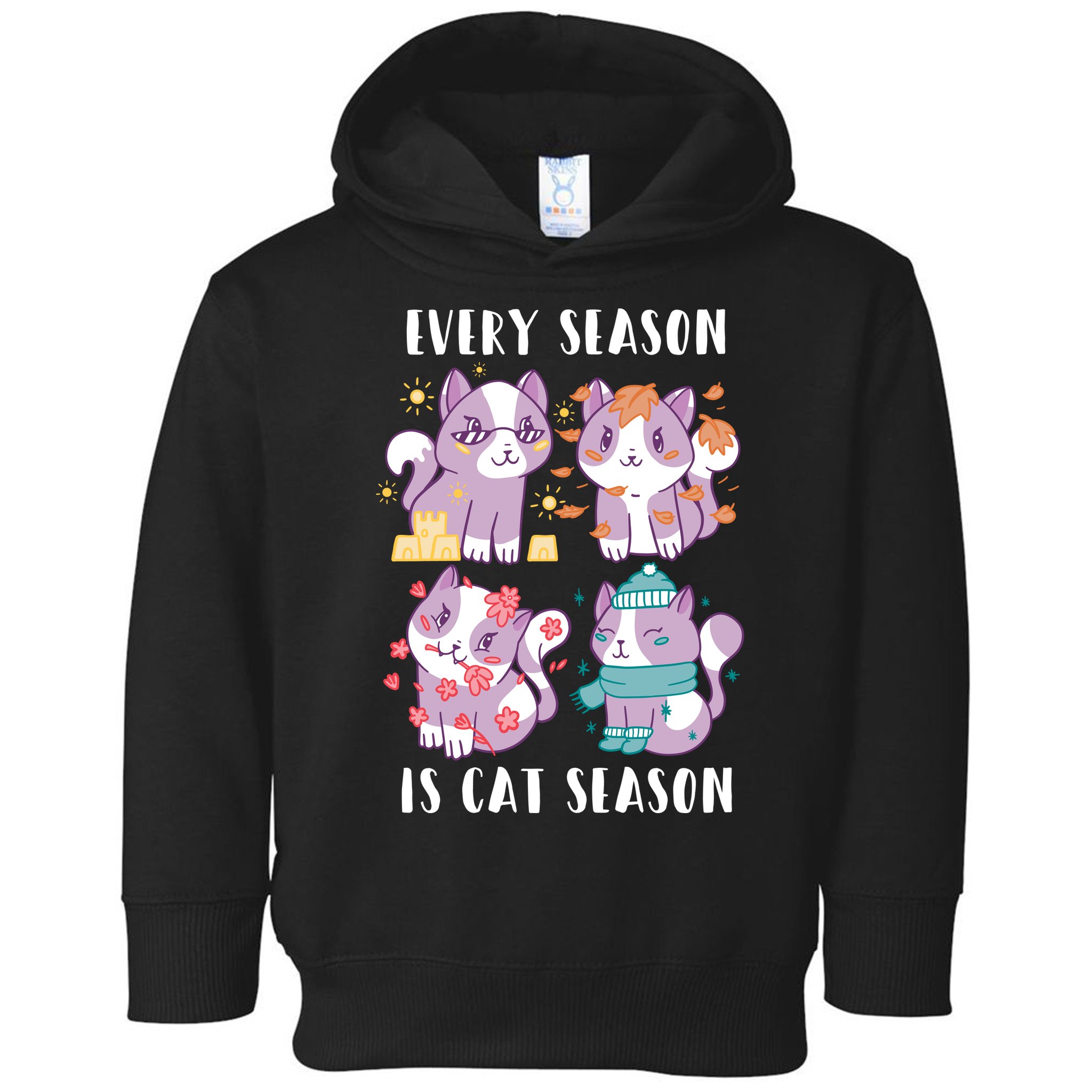 Every Season Is Cat Season Toddler Hoodie