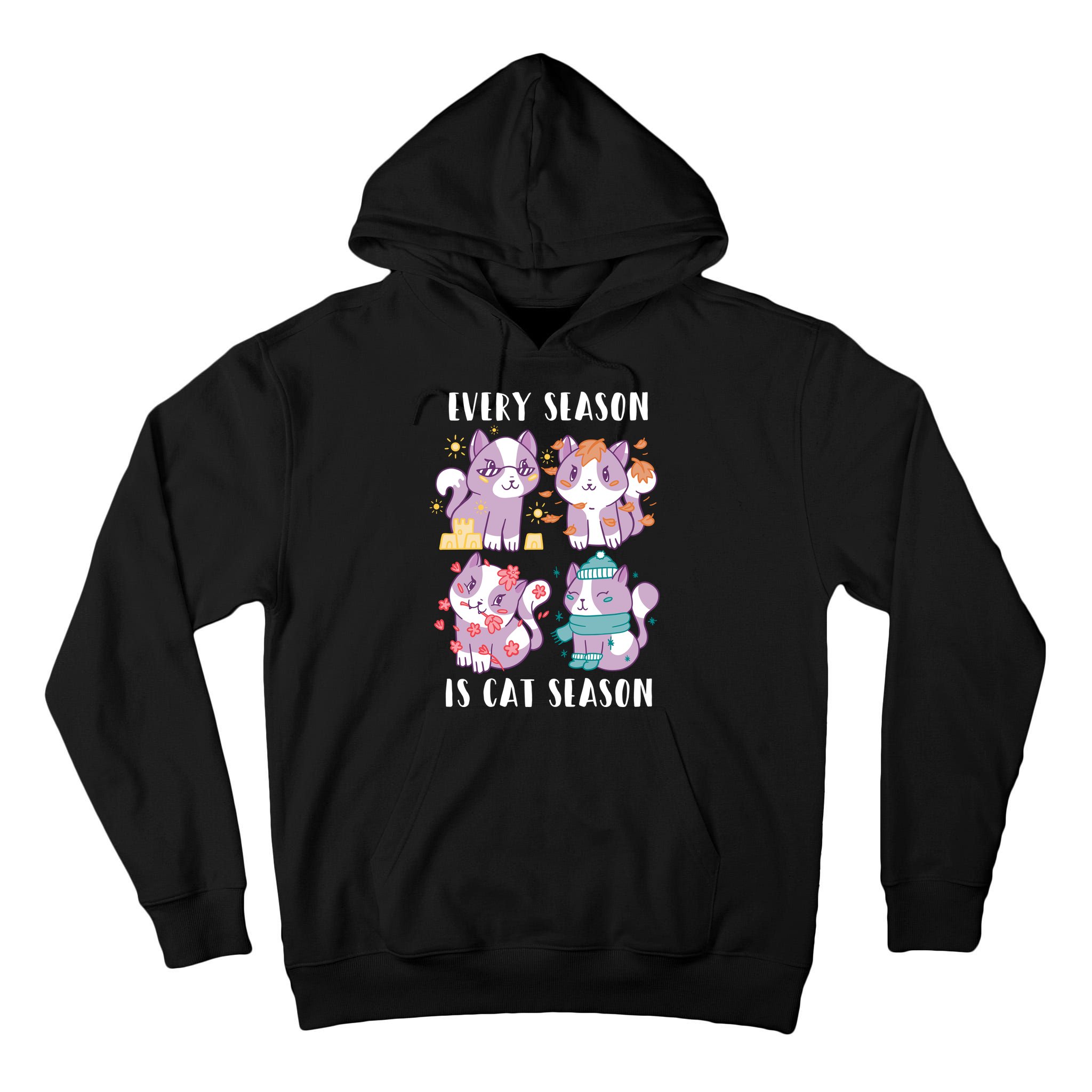 Every Season Is Cat Season Tall Hoodie