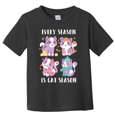 Every Season Is Cat Season Toddler T-Shirt
