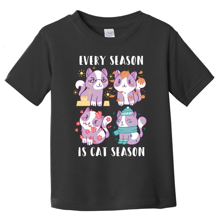 Every Season Is Cat Season Toddler T-Shirt