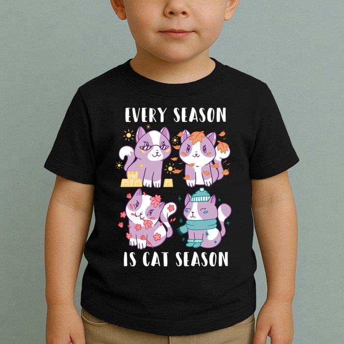 Every Season Is Cat Season Toddler T-Shirt
