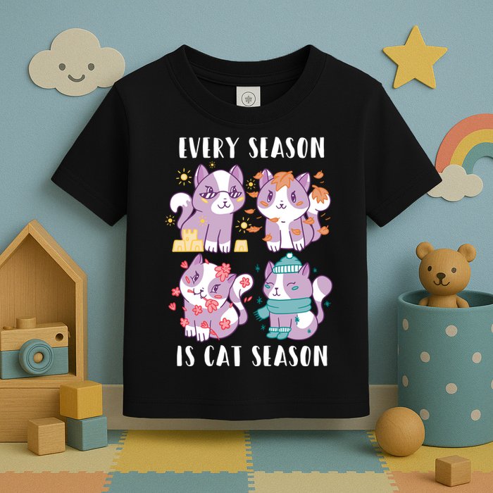 Every Season Is Cat Season Toddler T-Shirt