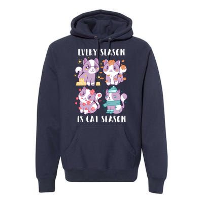 Every Season Is Cat Season Premium Hoodie