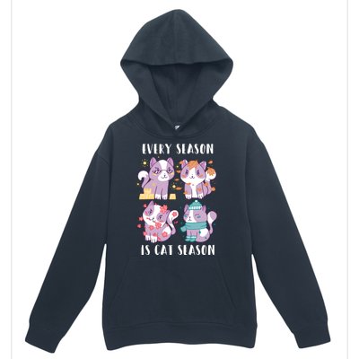 Every Season Is Cat Season Urban Pullover Hoodie