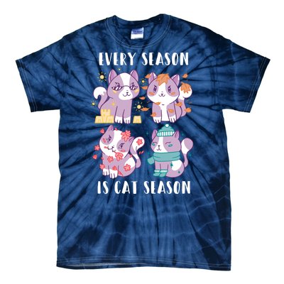 Every Season Is Cat Season Tie-Dye T-Shirt