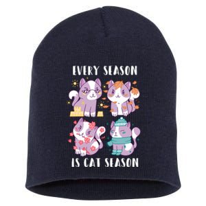 Every Season Is Cat Season Short Acrylic Beanie