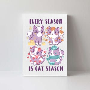 Every Season Is Cat Season Canvas