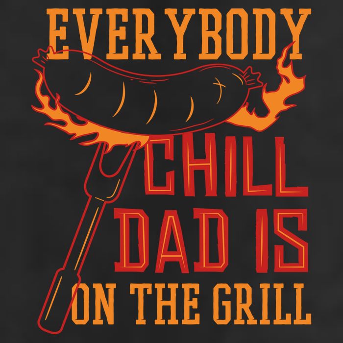 Everybody Chill Dad Is On The Grill Adult Drive Performance Visor
