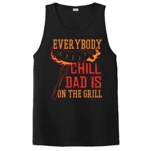 Everybody Chill Dad Is On The Grill PosiCharge Competitor Tank