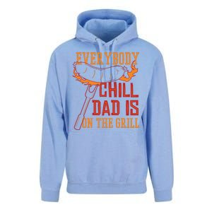 Everybody Chill Dad Is On The Grill Unisex Surf Hoodie