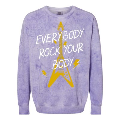 Everybody Rock Your Body Colorblast Crewneck Sweatshirt