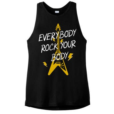 Everybody Rock Your Body Ladies PosiCharge Tri-Blend Wicking Tank