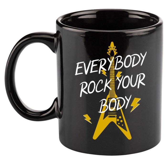 Everybody Rock Your Body 11oz C Handle Ceramic Mug