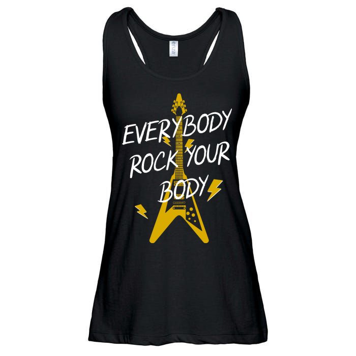 Everybody Rock Your Body Ladies Essential Flowy Tank