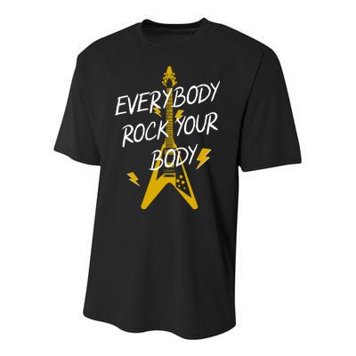 Everybody Rock Your Body Youth Performance Sprint T-Shirt