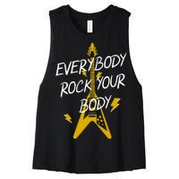 Everybody Rock Your Body Women's Racerback Cropped Tank