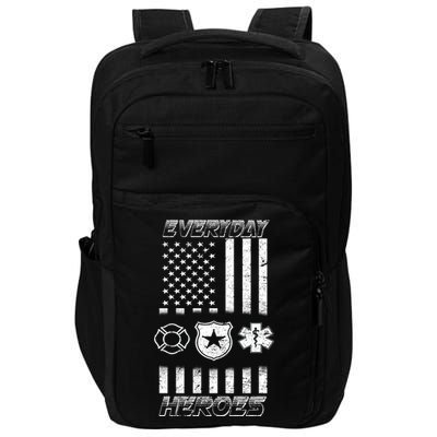 Everyday Heroes Firefighters  EMT Police Impact Tech Backpack