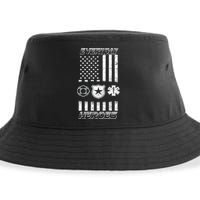 Everyday Heroes Firefighters  EMT Police Sustainable Bucket Hat
