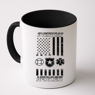Everyday Heroes Firefighters  EMT Police Mug