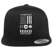Everyday Heroes Firefighters  EMT Police Flatbill Hat