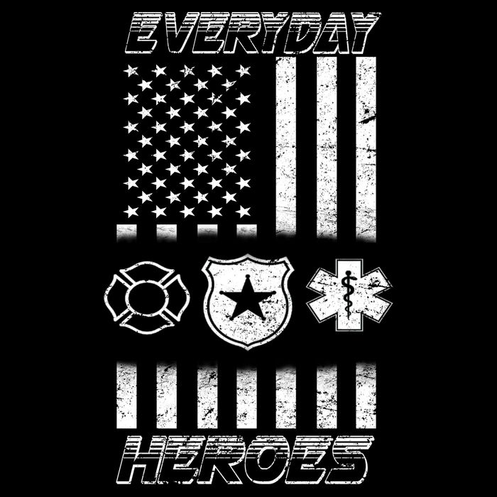 Everyday Heroes Firefighters  EMT Police Flatbill Hat