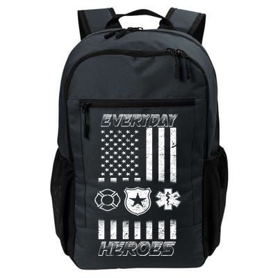 Everyday Heroes Firefighters  EMT Police Daily Commute Backpack