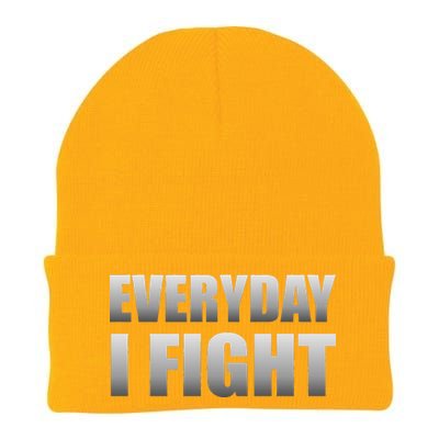 Everyday I Fight Cancer Tribute Knit Cap Winter Beanie