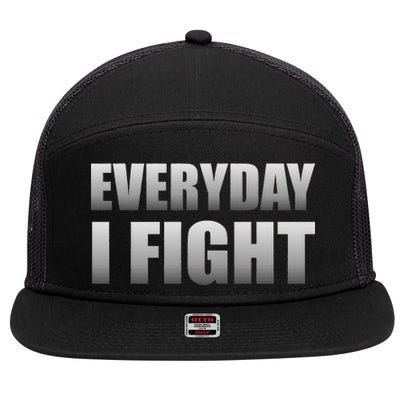 Everyday I Fight Cancer Tribute 7 Panel Mesh Trucker Snapback Hat