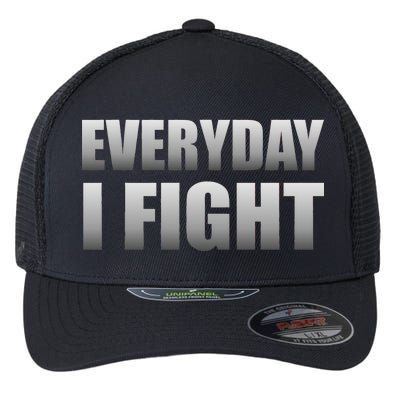 Everyday I Fight Cancer Tribute Flexfit Unipanel Trucker Cap