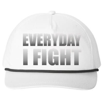 Everyday I Fight Cancer Tribute Snapback Five-Panel Rope Hat