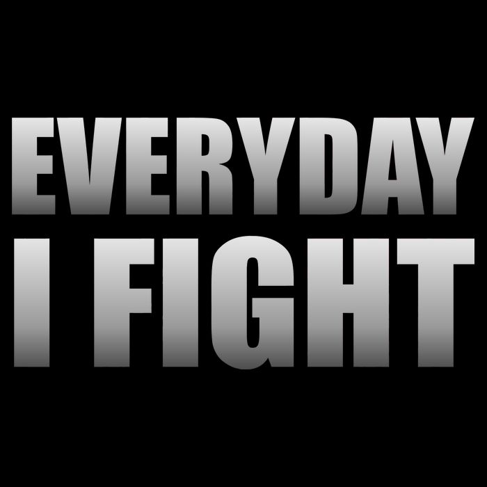 Everyday I Fight Cancer Tribute Drawstring Bag