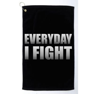 Everyday I Fight Cancer Tribute Platinum Collection Golf Towel