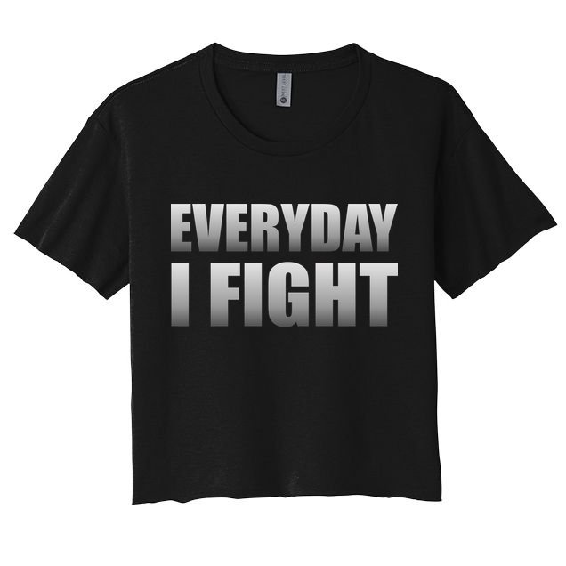 Everyday I Fight Cancer Tribute Crop Top