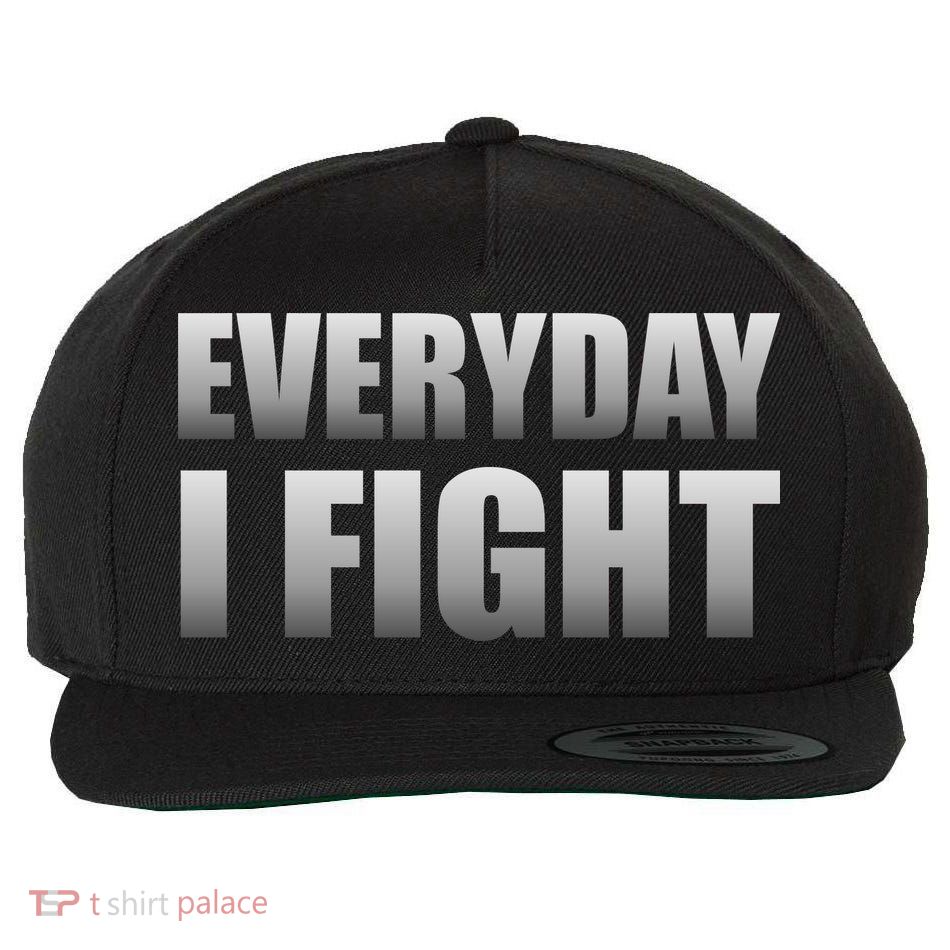Everyday I Fight Cancer Tribute Wool Snapback Cap