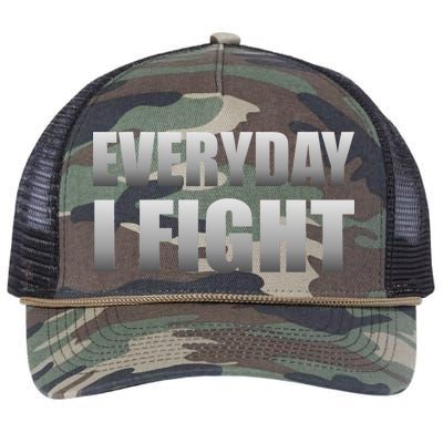 Everyday I Fight Cancer Tribute Retro Rope Trucker Hat Cap