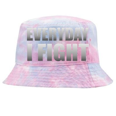 Everyday I Fight Cancer Tribute Tie-Dyed Bucket Hat