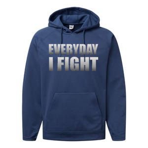 Everyday I Fight Cancer Tribute Performance Fleece Hoodie