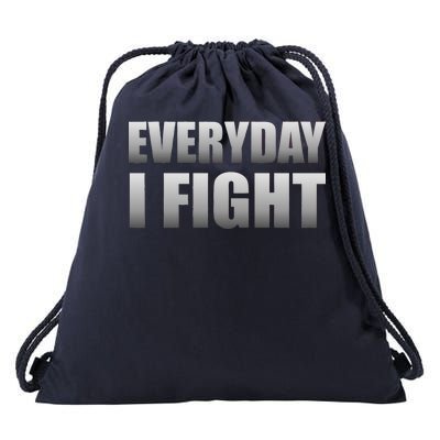 Everyday I Fight Cancer Tribute Drawstring Bag