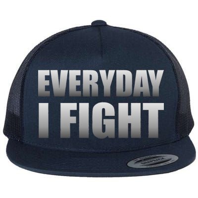 Everyday I Fight Cancer Tribute Flat Bill Trucker Hat